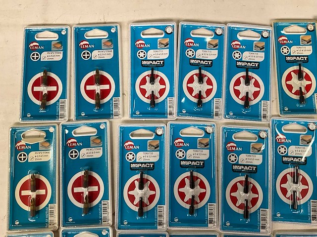 Leman diverse bits in blister verpakking (52x) - afbeelding 1 van  3