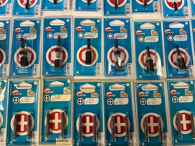 Leman diverse bits in blister verpakking (52x) - afbeelding 2 van  3