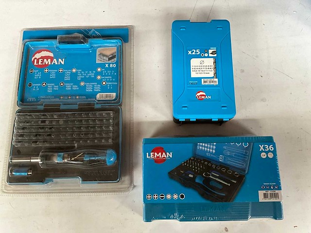Leman diverse gereedschapsets (3x) - afbeelding 1 van  7