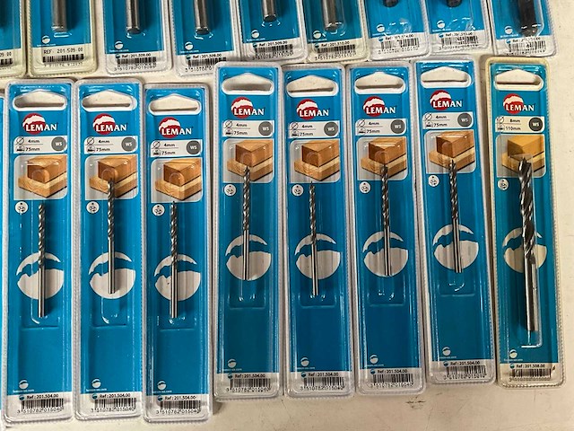 Leman diverse maten hout boren in blister verpakking (32x) - afbeelding 4 van  7