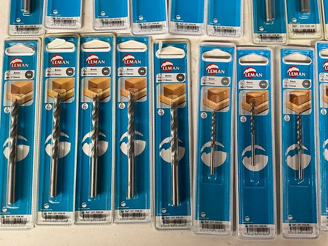 Leman diverse maten hout boren in blister verpakking (32x) - afbeelding 5 van  7
