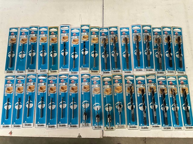 Leman diverse maten hout boren in blister verpakking (34x) - afbeelding 1 van  7