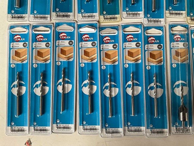 Leman diverse maten hout boren in blister verpakking (34x) - afbeelding 3 van  7