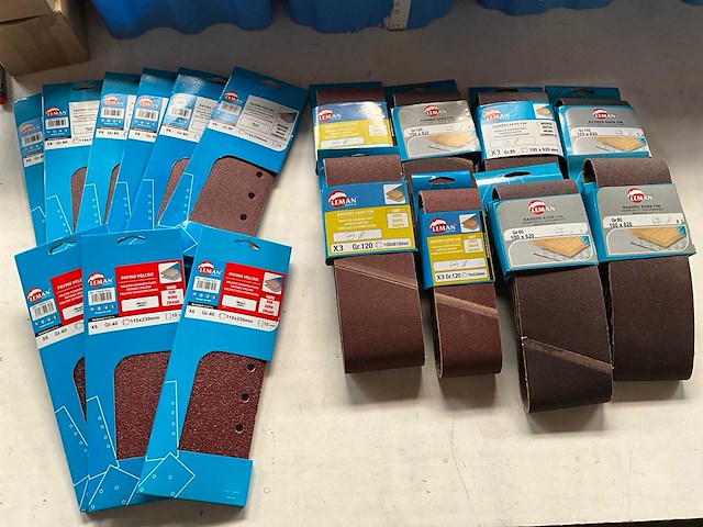 Leman diverse multipacks schuurpapier (23x) - afbeelding 1 van  4