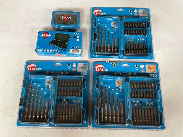 Leman mix kavel bits/boren sets - afbeelding 1 van  5