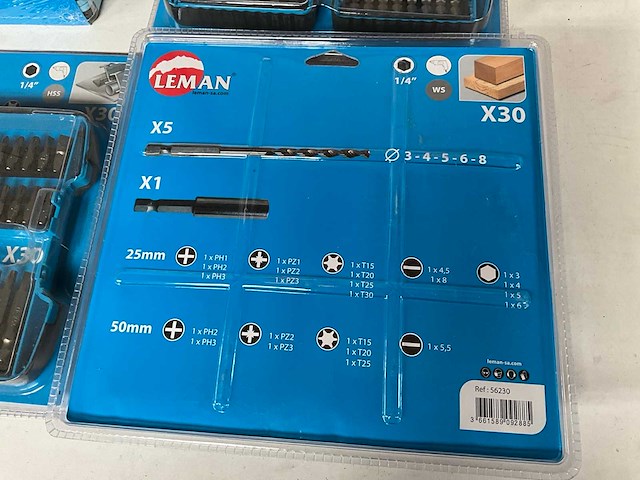 Leman mix kavel bits/boren sets - afbeelding 5 van  5