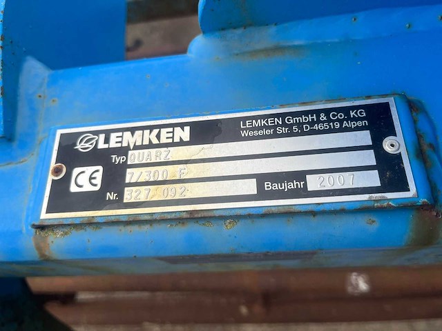 Lemken - 2007 - quarz 7/300 f - rotorkopeg - afbeelding 8 van  8