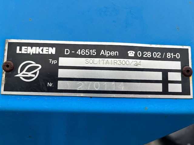 Lemken - solitair 9 300/24 - zaaimachine - afbeelding 5 van  9