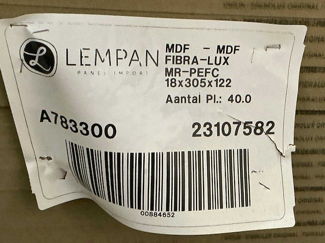 Lempan fibralux mr-pefc mdf (40x) - afbeelding 3 van  4