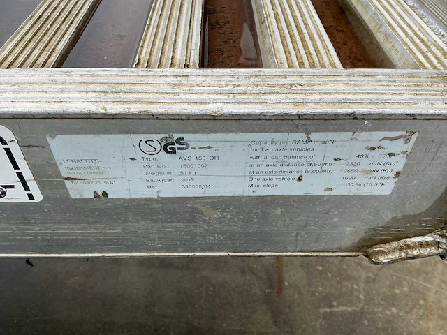 Lenaerts avs 150 or rijplaat (2x) - afbeelding 3 van  3