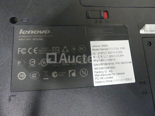 Lenovo b590 laptop - afbeelding 4 van  5