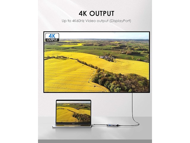 Lention usb-c-hub - afbeelding 7 van  7