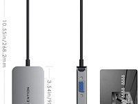 Lention usb-c-hub - afbeelding 2 van  7