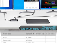 Lention usb-c-hub - afbeelding 4 van  7