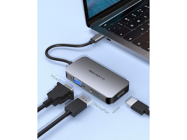Lention usb-c-hub - afbeelding 6 van  7