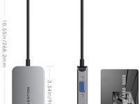 Lention usb-c-hub - afbeelding 2 van  7