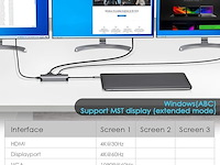 Lention usb-c-hub - afbeelding 4 van  7