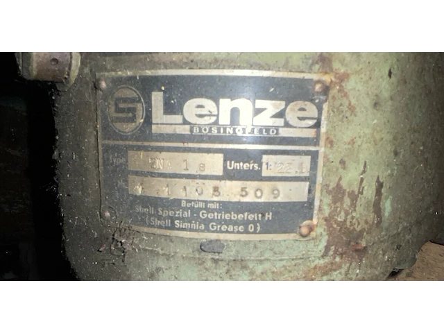 Lenz industriële motor met tandwiel - afbeelding 3 van  4