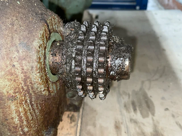 Lenz industriële motor met tandwiel - afbeelding 3 van  5