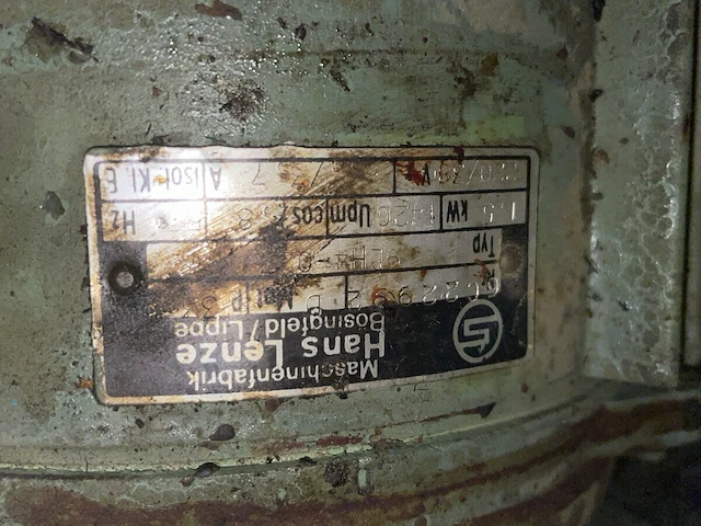 Lenz industriële motor met tandwiel - afbeelding 4 van  5