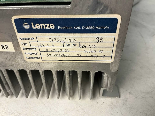 Lenze 762 f2 frequentieregelaar - afbeelding 4 van  6