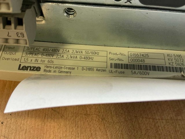 Lenze evs9322-ep frequentieregelaar - afbeelding 5 van  6