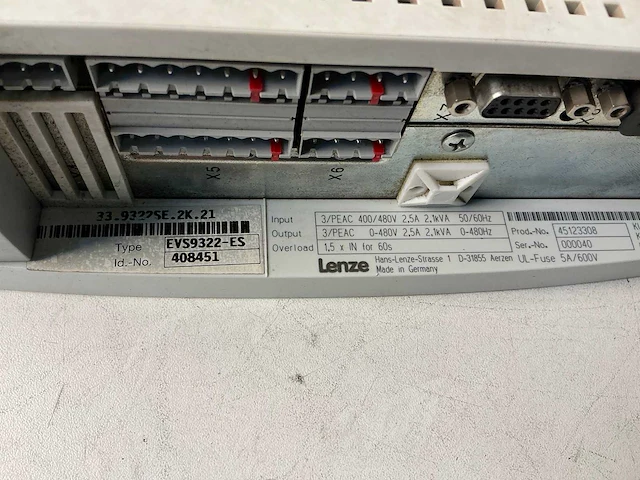 Lenze evs9322-es frequentieregelaar - afbeelding 5 van  5