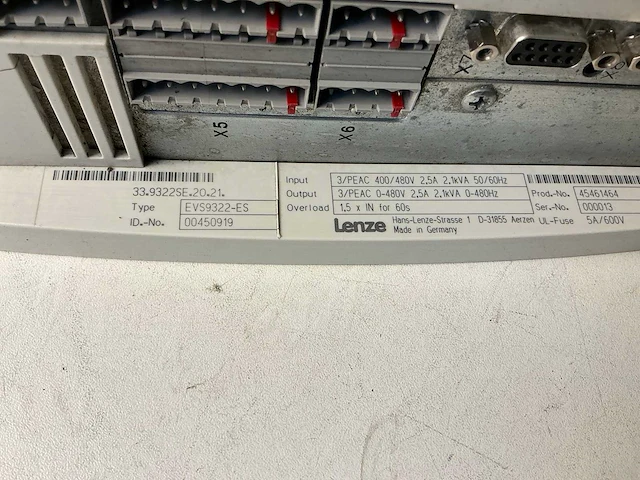 Lenze evs9322-es frequentieregelaar - afbeelding 4 van  4