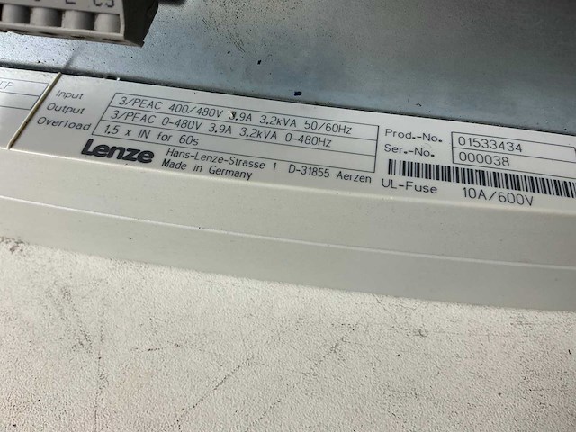 Lenze evs9323-ep frequentieregelaar - afbeelding 4 van  5