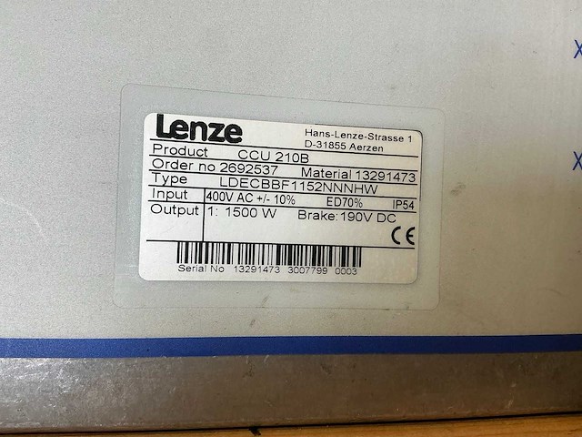 Lenze frequentieregelaar (10x) - afbeelding 4 van  8