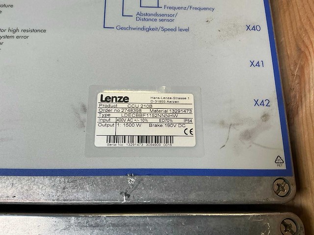 Lenze frequentieregelaar (10x) - afbeelding 8 van  8