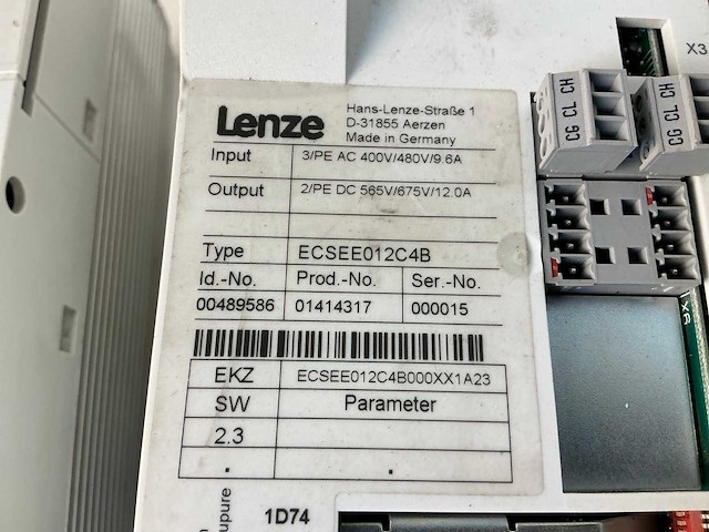 Lenze frequentieregelaar (2x) - afbeelding 4 van  5