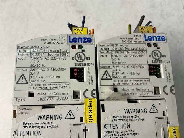 Lenze frequentieregelaar (4x) - afbeelding 5 van  6