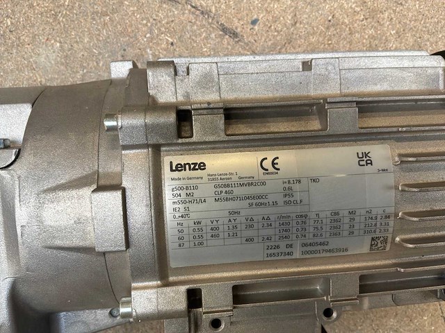 Lenze g500-b110 motorreductor (2x) - afbeelding 7 van  8