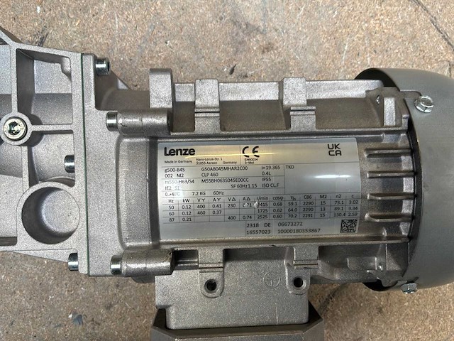 Lenze g500-b45 motorreductor (2x) - afbeelding 7 van  8