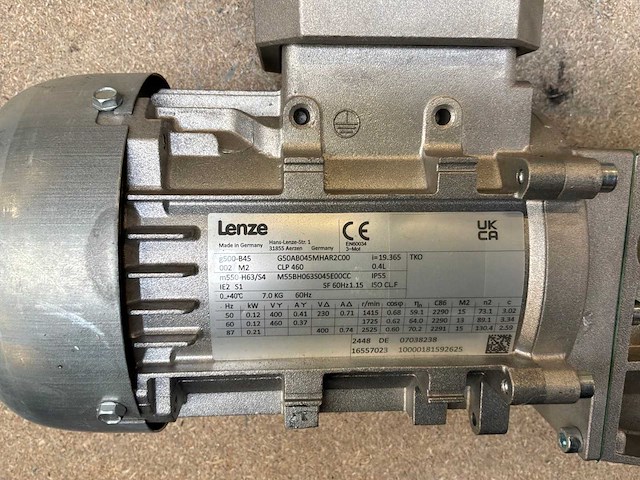 Lenze g500-b45 motorreductor (2x) - afbeelding 6 van  7