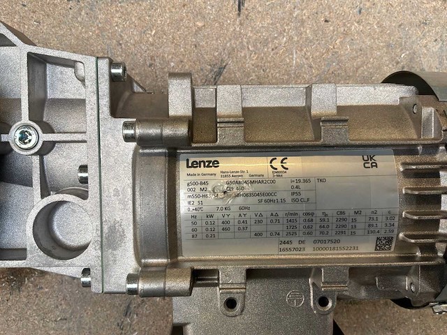 Lenze g500-b45 motorreductor (2x) - afbeelding 7 van  7
