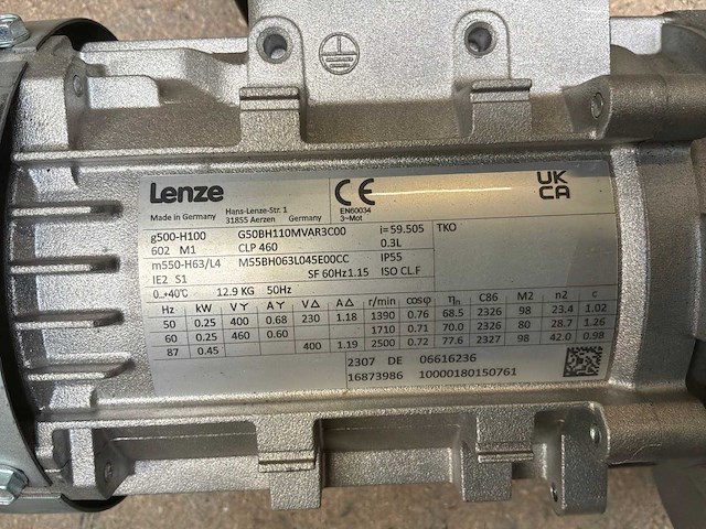 Lenze g500-h100 motorreductor (2x) - afbeelding 8 van  8