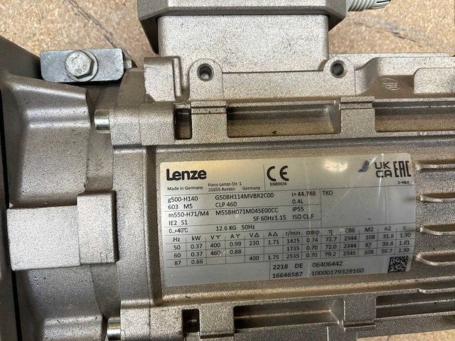 Lenze g500-h100 motorreductor (2x) - afbeelding 7 van  8