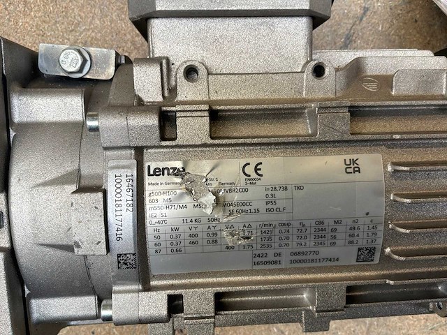 Lenze g500-h100 motorreductor (2x) - afbeelding 8 van  8