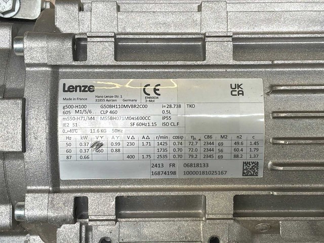 Lenze g500-h100 motorreductor (2x) - afbeelding 9 van  9
