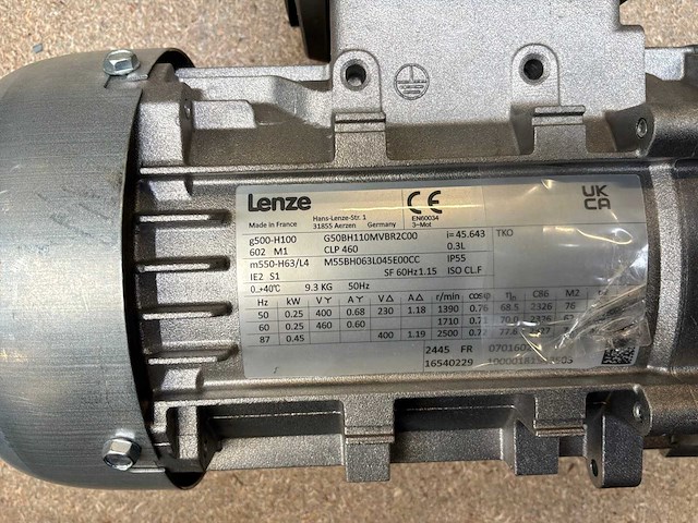 Lenze g500-h100 motorreductor (2x) - afbeelding 7 van  8