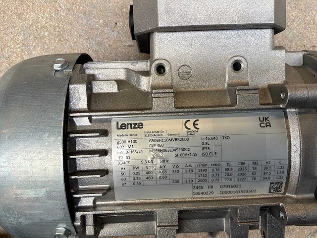 Lenze g500-h100 motorreductor (2x) - afbeelding 8 van  8