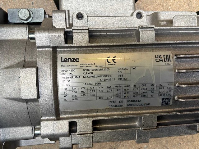 Lenze g500-h100 motorreductor (2x) - afbeelding 8 van  8