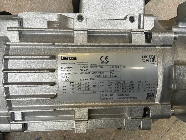 Lenze g500-h100 motorreductor (2x) - afbeelding 7 van  8