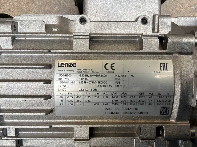 Lenze g500-h100 motorreductor (2x) - afbeelding 9 van  9