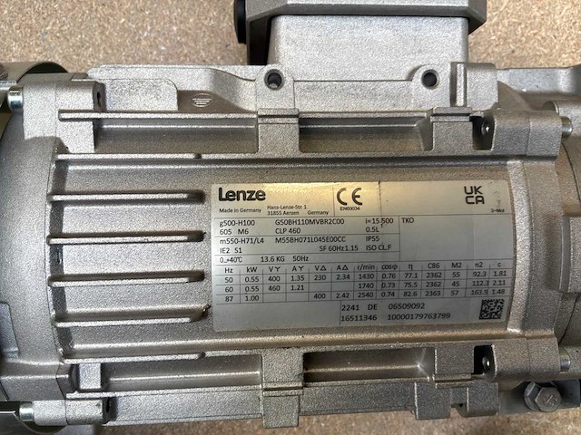 Lenze g500-h100 motorreductor (2x) - afbeelding 8 van  9