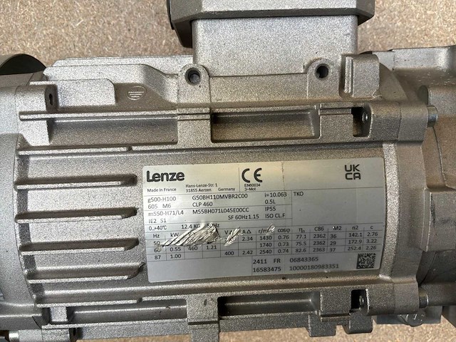 Lenze g500-h100 motorreductor (2x) - afbeelding 9 van  9