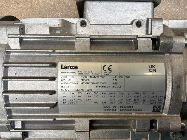 Lenze g500-h100 motorreductor (2x) - afbeelding 8 van  9