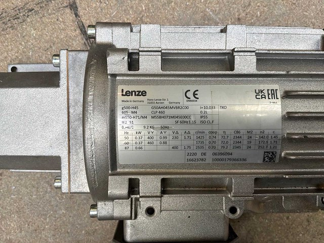 Lenze g500-h45 motorreductor (2x) - afbeelding 7 van  8